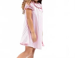 NEW RETROKID girls rosie cotton short sleeve dress in pink printed